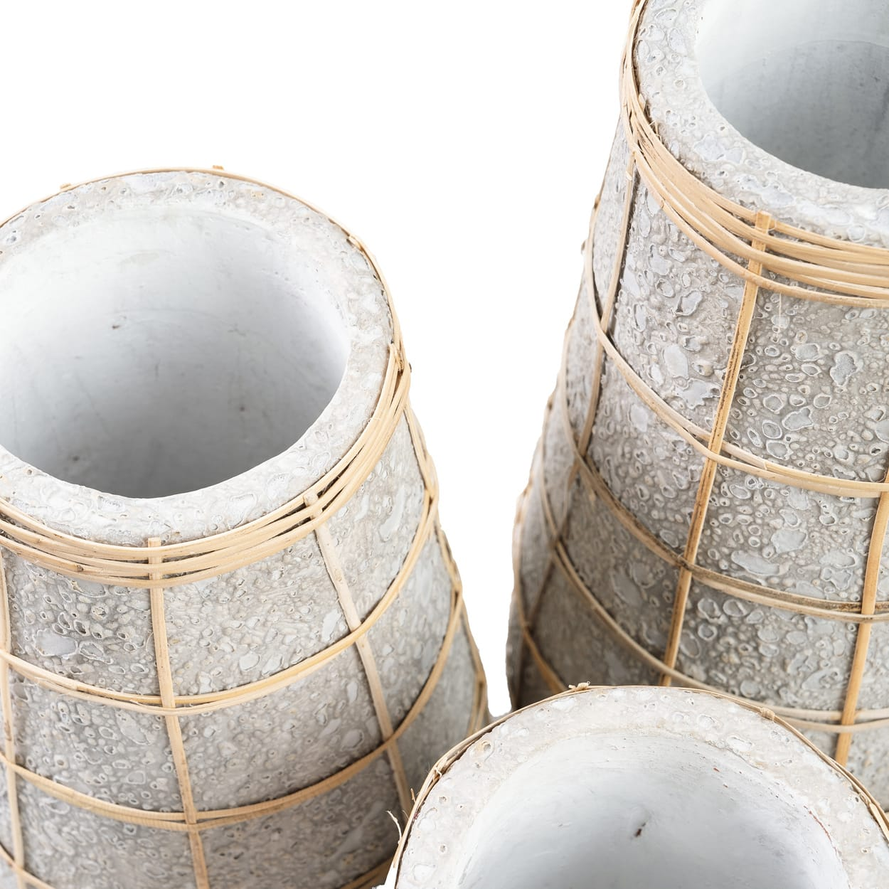 Vase en terre cuite Japandi gris naturel H31 – CUTIE