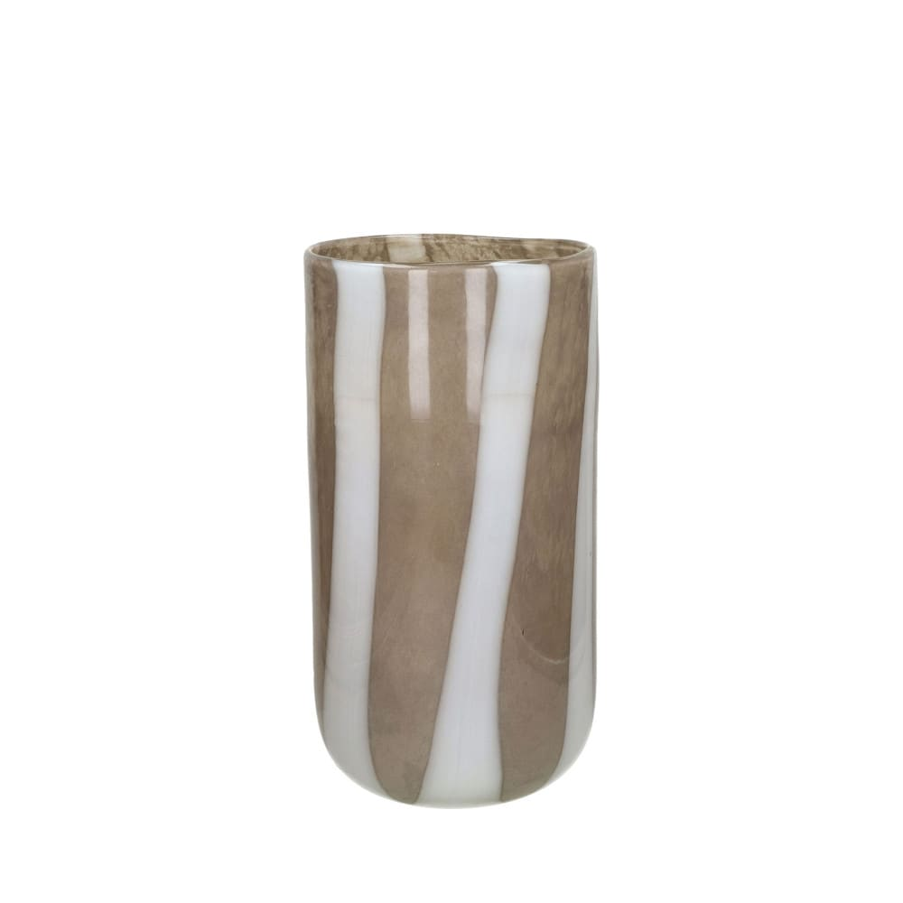 Vase en Verre Japandi Noir et Blanc Ø19cm – Cannes