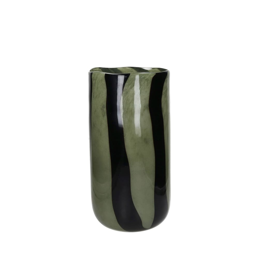 Vase en Verre Japandi Noir et Blanc Ø19cm – Cannes