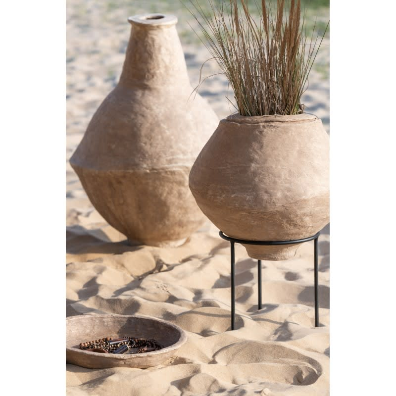 Vase en Papier Mâché Japandi marron H85,5cm – EXTRA CHAD