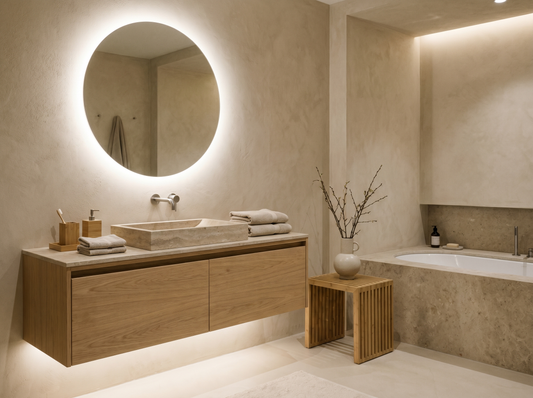salle de bain japandi