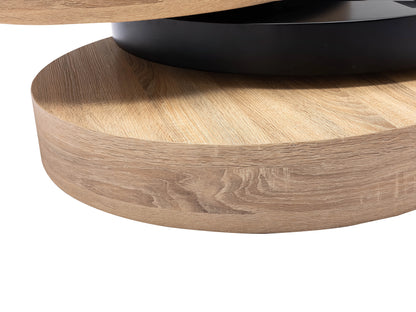 Table Basse Japandi Pivotante Ronde - Janita