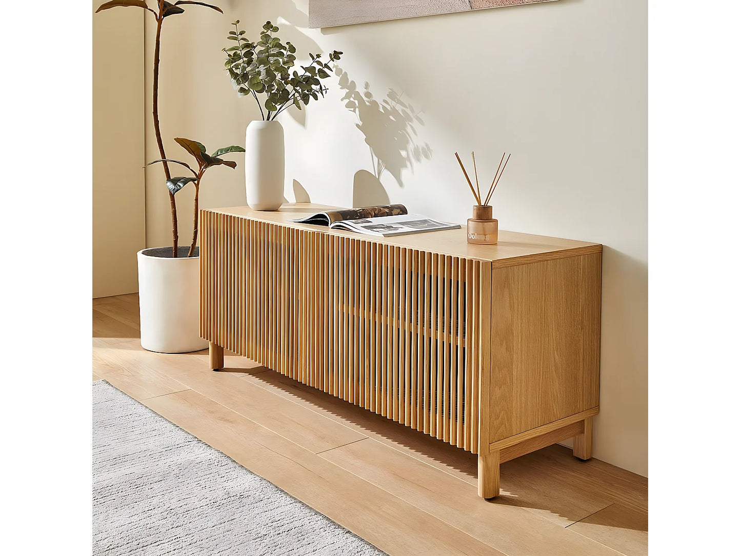 Buffet Frêne Japandi Deux Portes - Umea