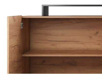 Buffet LED Japandi Naturel Et Anthracite - Idesia