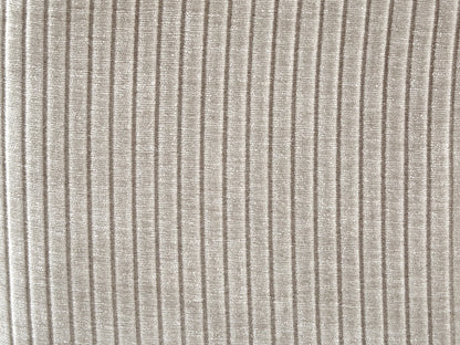 Pouf Linéaire Japandi Velours Beige - Tirono