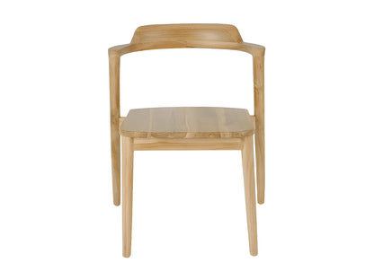 Lot 2 Chaises Japandi En Teck Naturel - Joko