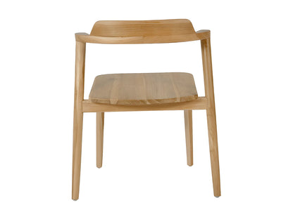 Lot 2 Chaises Japandi En Teck Naturel - Joko