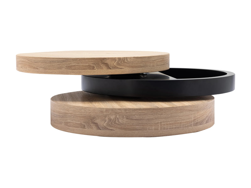 Table Basse Japandi Pivotante Ronde - Janita