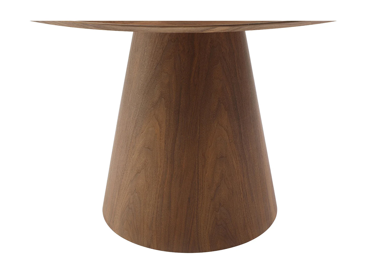 Table Ronde Japandi Quatre Couverts Naturel Foncé - Antaliza