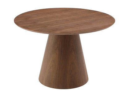Table Ronde Japandi Quatre Couverts Naturel Foncé - Antaliza