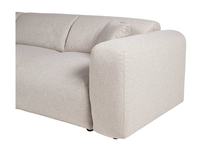 Grand Canapé Japandi D'Angle Chiné Beige - Pogni