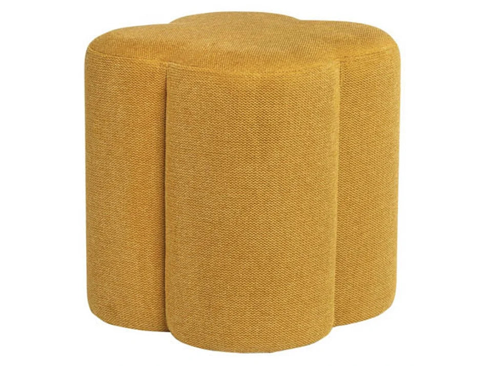 Pouf Solaire Japandi Jaune Moutarde - Kuba