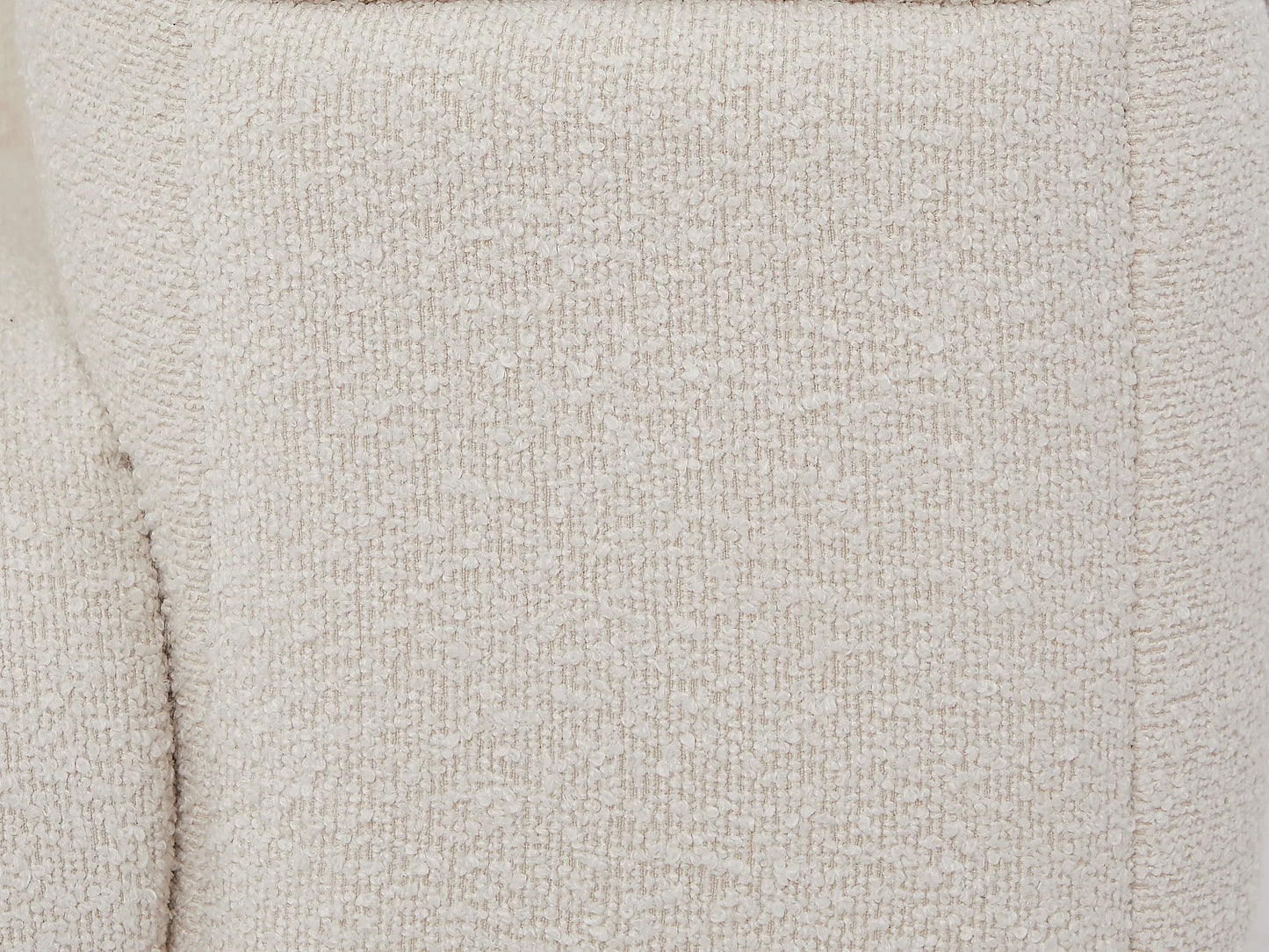 Fauteuil Japandi Bouclette Design Blanc - Lerici