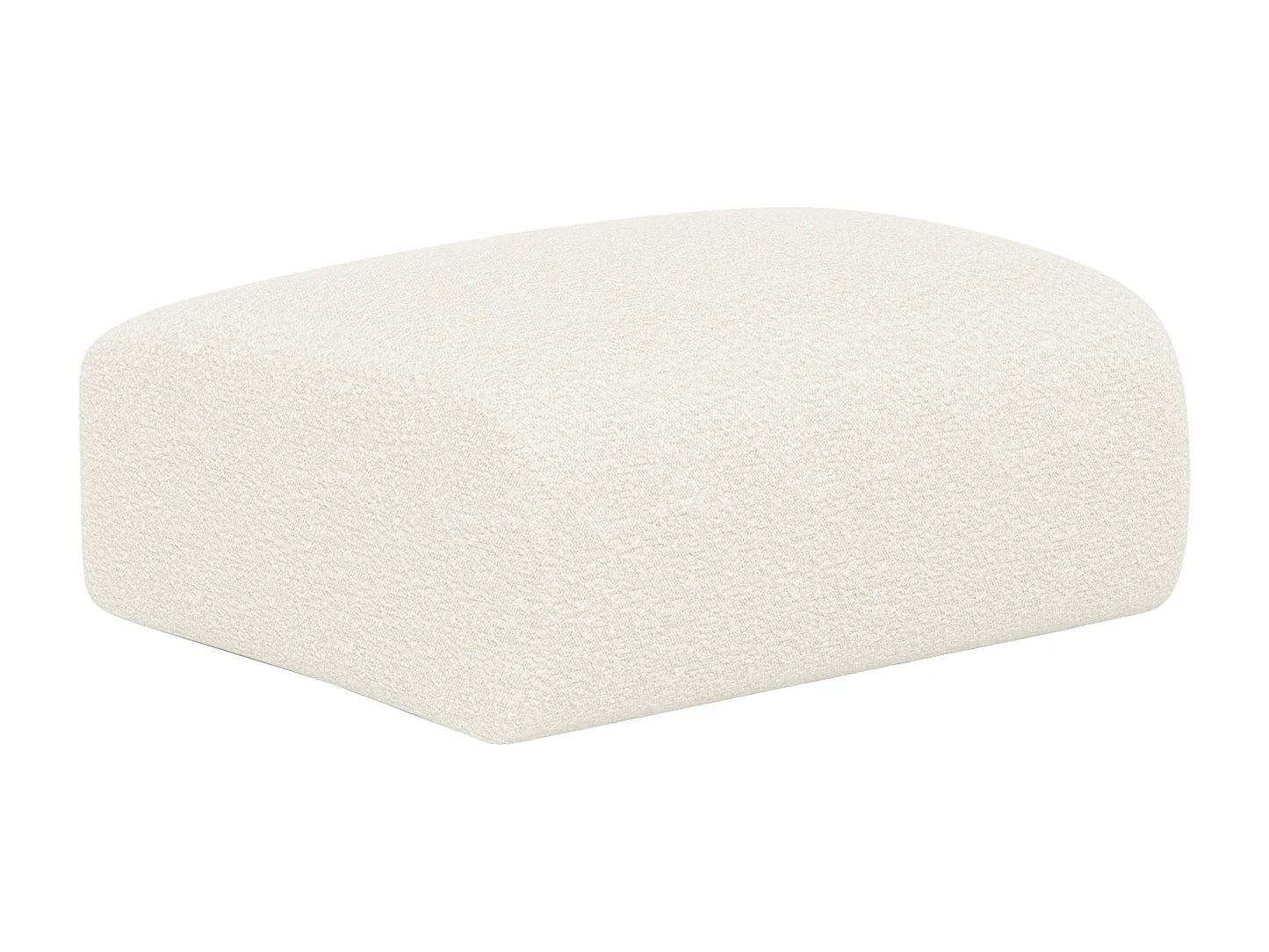 Pouf Nuage Japandi Bouclette Blanc - Pogni