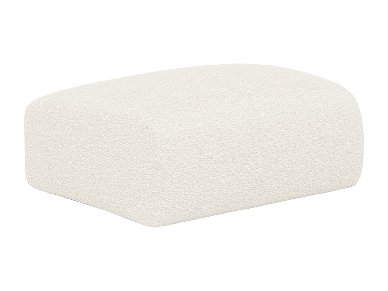 Pouf Nuage Japandi Bouclette Blanc - Pogni