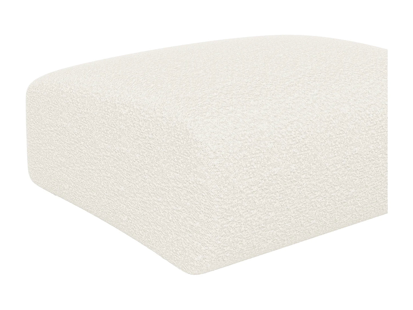 Pouf Nuage Japandi Bouclette Blanc - Pogni