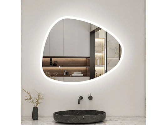 Miroir LED Japandi Tactile Anti-Buée - Aica