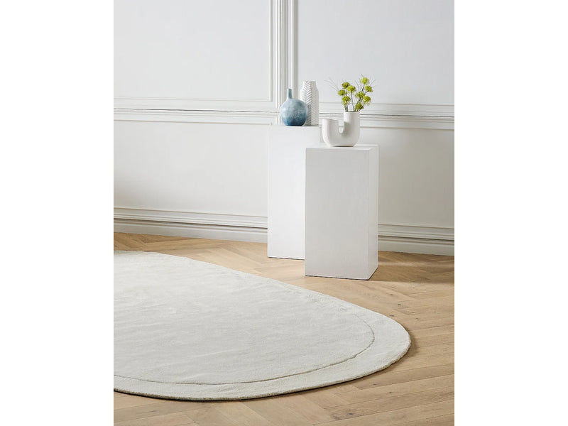 Tapis Japandi Viscose Blanc Cassé - Mitha