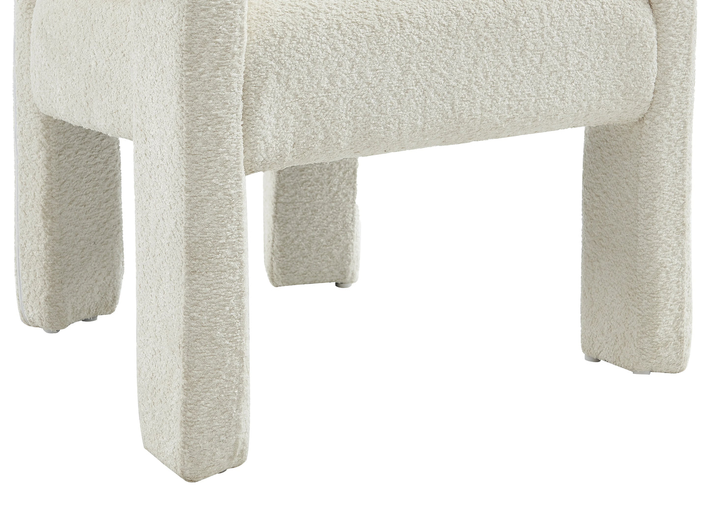 Duo Chaises Accoudoirs Japandi Bouclette Métal - Sofana