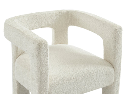 Duo Chaises Accoudoirs Japandi Bouclette Métal - Sofana