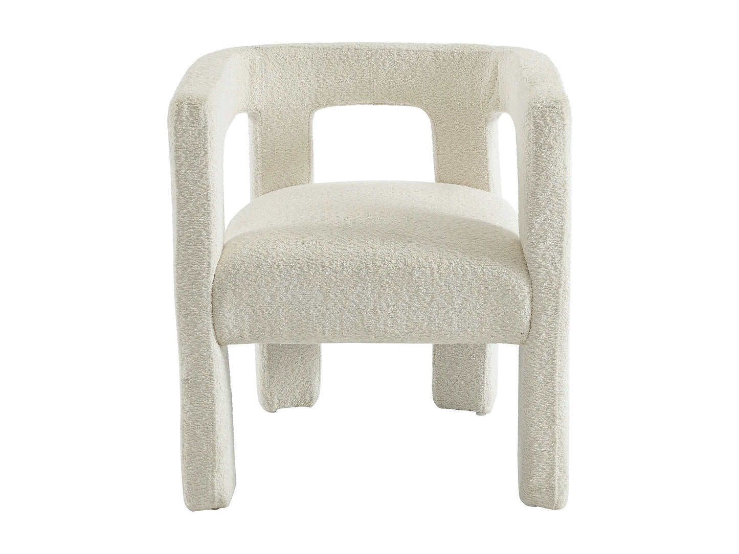 Duo Chaises Accoudoirs Japandi Bouclette Métal - Sofana