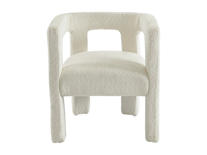 Duo Chaises Accoudoirs Japandi Bouclette Métal - Sofana