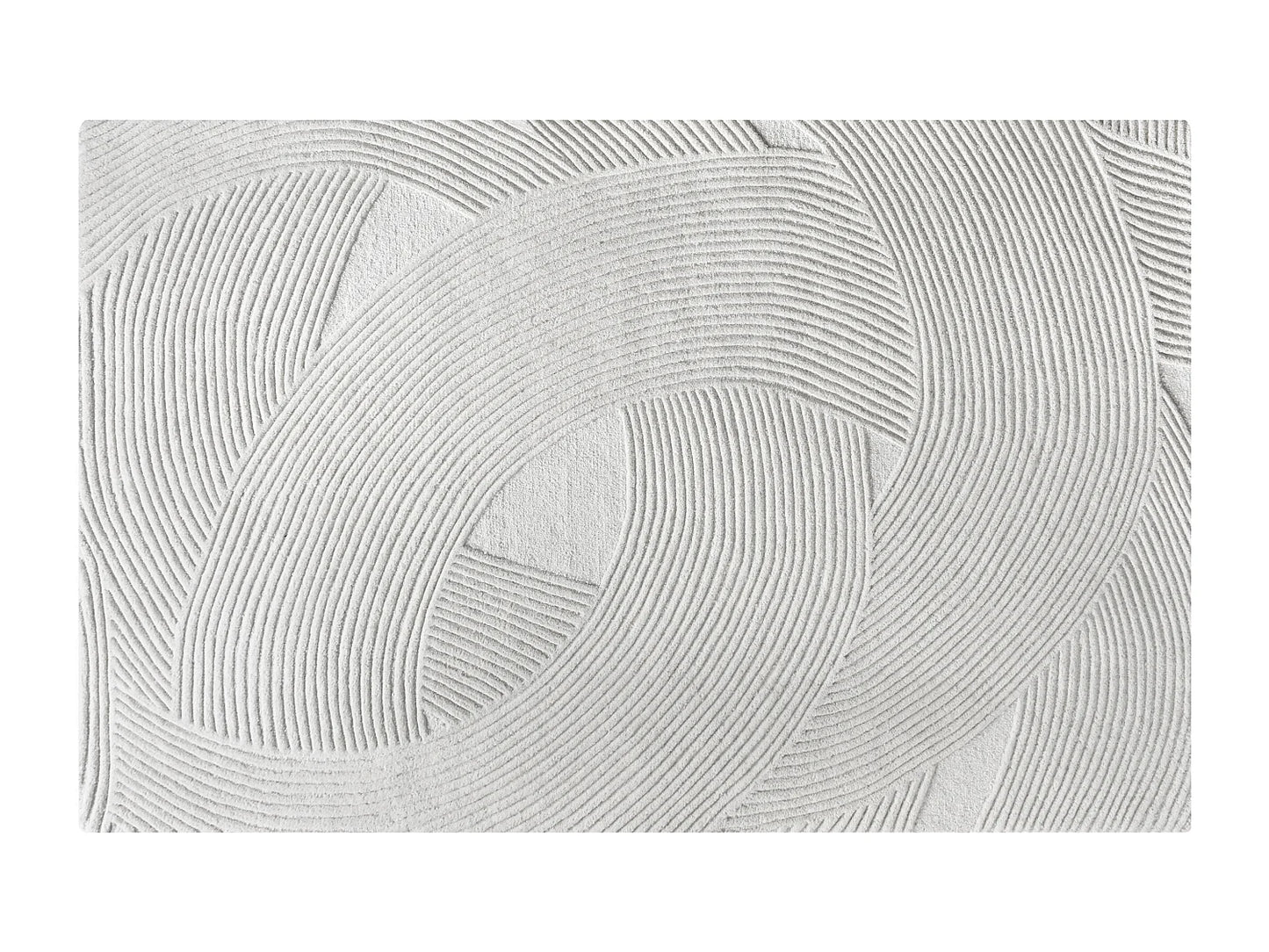 Tapis Japandi Relief Laine Fait Main - Bassam