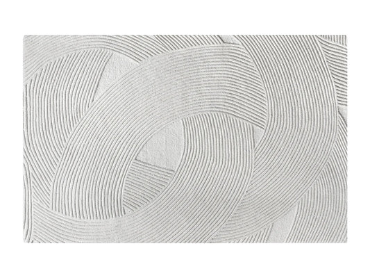 Tapis Japandi Relief Laine Fait Main - Bassam