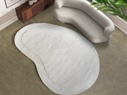 Tapis Organique Japandi Laine Crème - Willow