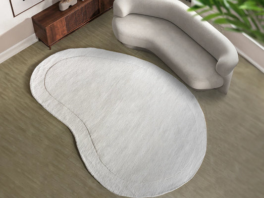 Tapis Organique Japandi Laine Crème - Willow