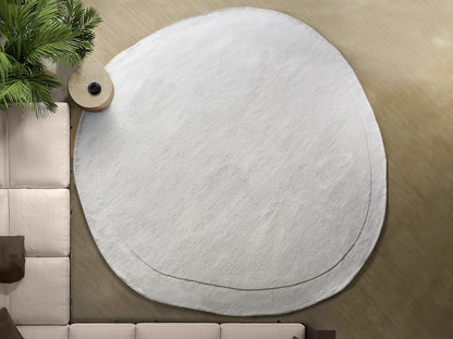 Tapis Rond Japandi Laine Organique - Willow