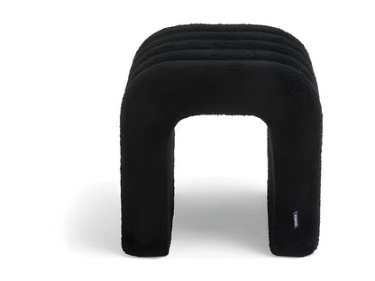 Tabouret Rembourré Japandi Bouclette Rouille - Mui
