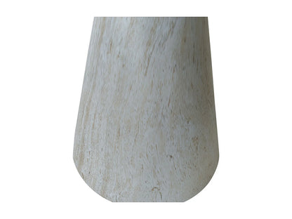 Tabouret Japandi Effet Travertin Beige - Danli