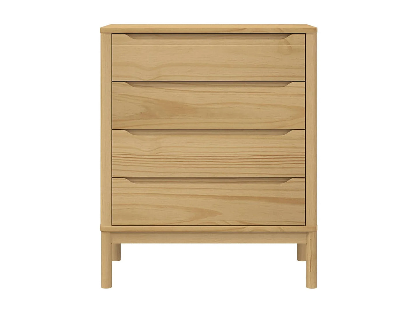 Commode Japandi Pin Massif Ciré - Floro