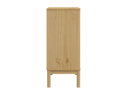 Commode Japandi Pin Massif Ciré - Floro