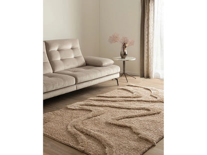 Tapis Shaggy Japandi Brun Cosy - Thun