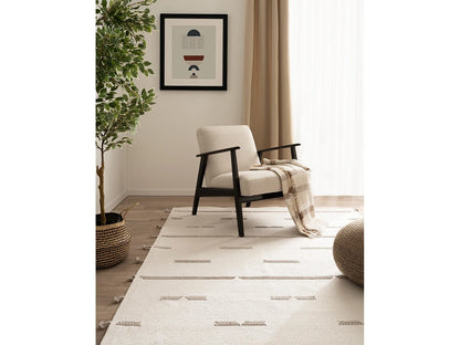 Tapis Japandi Blanc Style Boho - Juniper