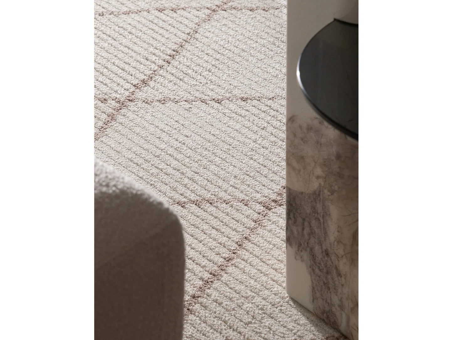 Tapis Japandi Blanc Style Folklore - St Gallen