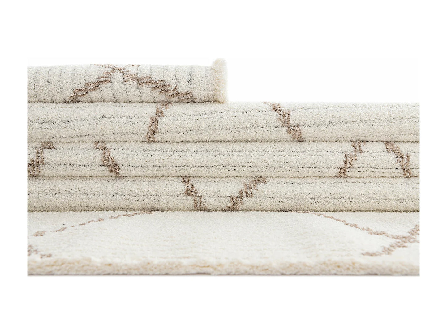 Tapis Japandi Blanc Style Folklore - St Gallen