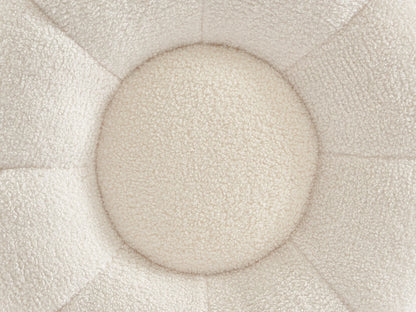 Pouf Design Japandi Fleur Bouclette - Delpoda