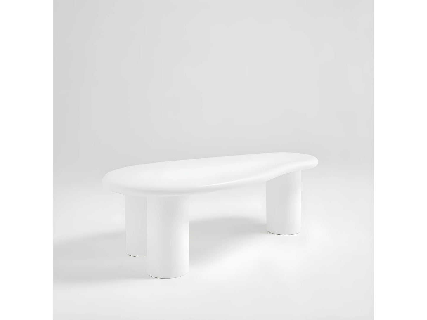 Table Basse Japandi Organique Fibre Ciment - Luna