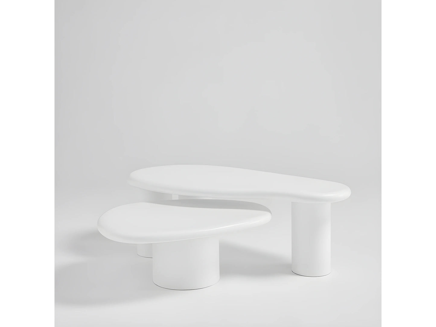 Table Basse Japandi Organique Fibre Ciment - Luna