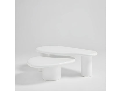 Table Basse Japandi Organique Fibre Ciment - Luna