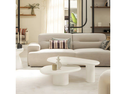 Table Basse Japandi Organique Fibre Ciment - Luna