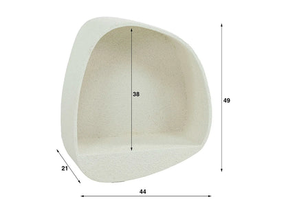 Banc Bouclette Japandi Blanc Cassé - Duzima