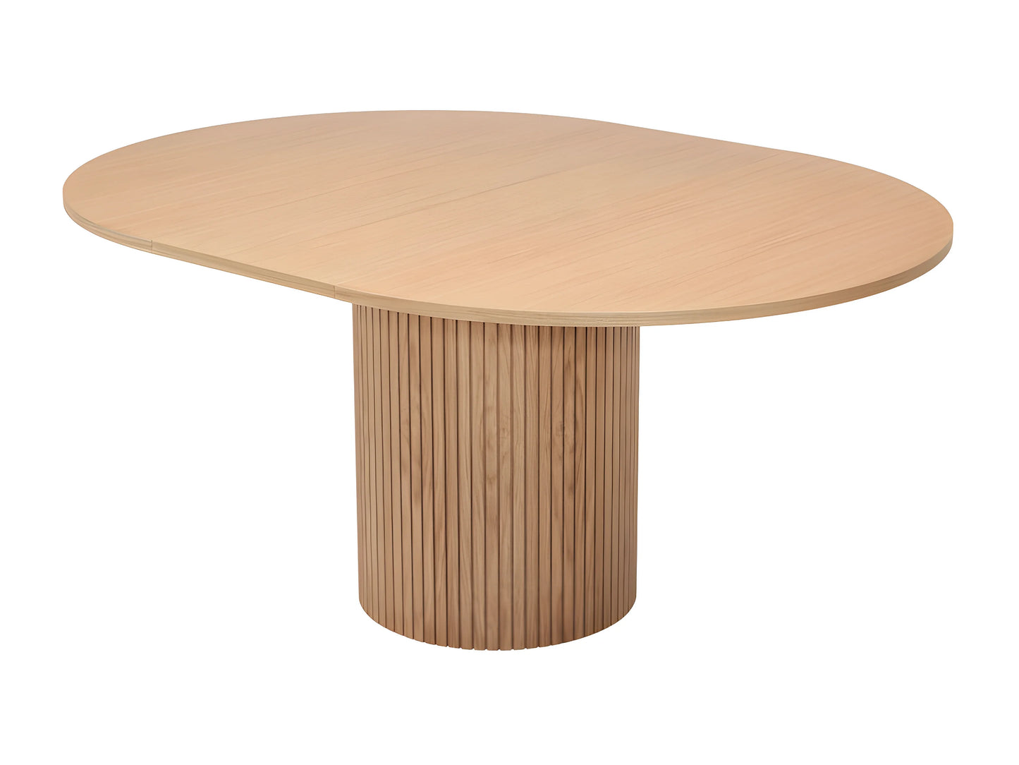 Table à Manger Extensible Japandi 4 à 6 Personnes Bois Clair ø120 - Toscana