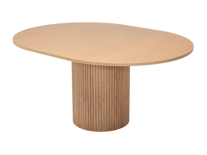 Table à Manger Extensible Japandi 4 à 6 Personnes Bois Clair ø120 - Toscana