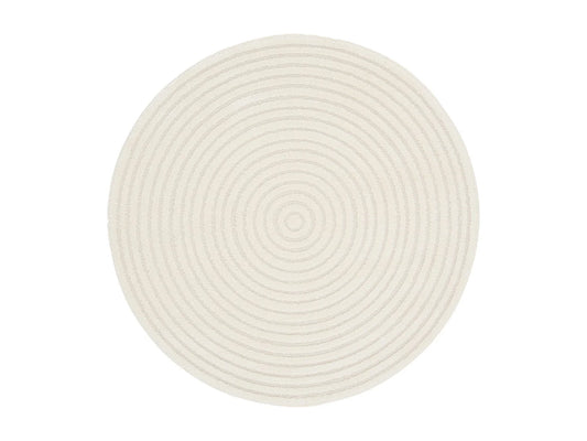 Tapis Rond Japandi Cercles Relief - Cercles