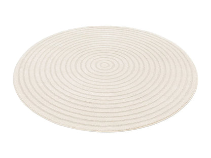 Tapis Rond Japandi Cercles Relief - Cercles