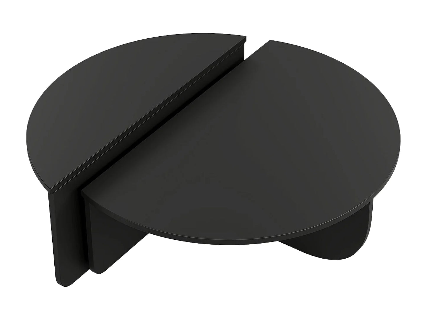 Table Basse Japandi Gigogne Noire - Aloeva